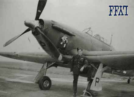 George & a 135 Squadron Hurricane